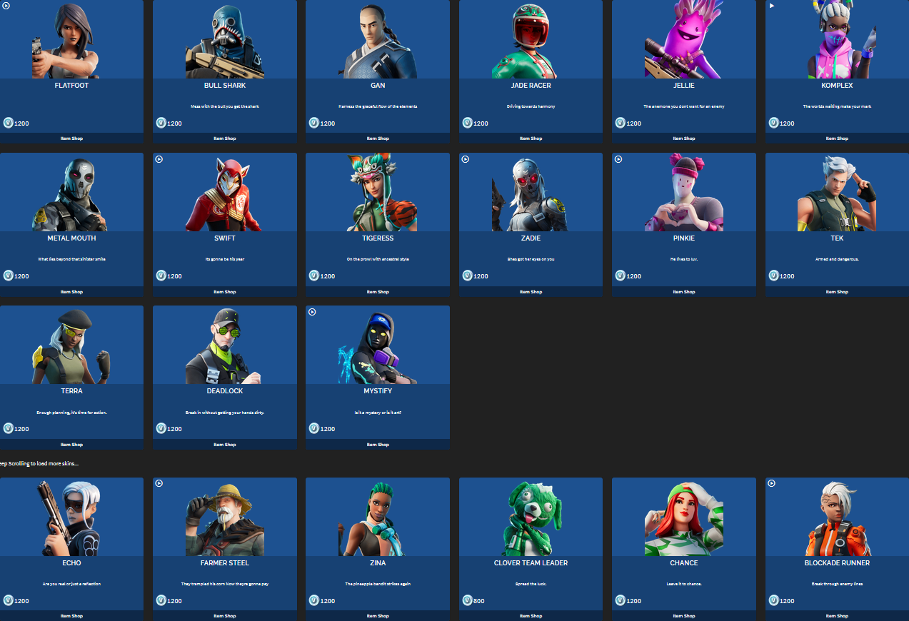 Tous les skins Fortnite - Breakflip